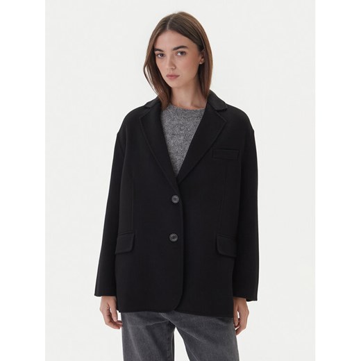 ViCOLO Płaszcz wełniany TF0005 Czarny Regular Fit ze sklepu MODIVO w kategorii Płaszcze damskie - zdjęcie 186186799