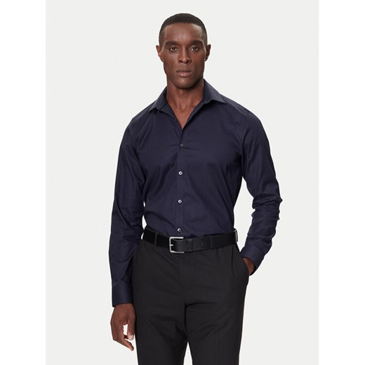 Guess Koszula LV019EU006 Granatowy Slim Fit ze sklepu MODIVO w kategorii Koszule męskie - zdjęcie 186186807