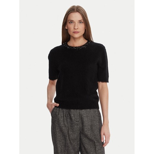 KAOS Sweter RI1NT071 Czarny Regular Fit ze sklepu MODIVO w kategorii Swetry damskie - zdjęcie 186186817