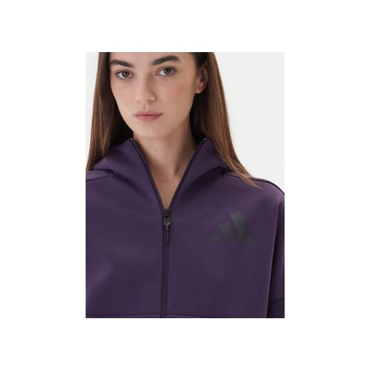 adidas Bluza Z.N.E. KC4569 Fioletowy Loose Fit XS MODIVO