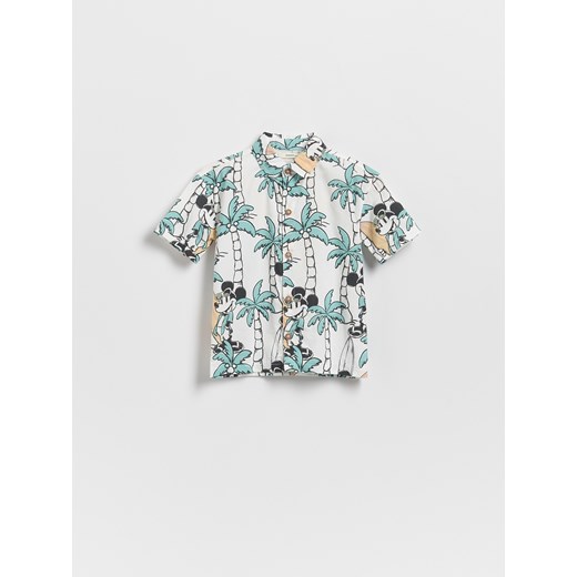 Reserved - Koszula Mickey Mouse - złamana biel - id: 005EH-01X - marki Reserved - 186187896 Reserved - Koszula Mickey Mouse - złamana biel ze sklepu Reserved w kategorii Koszule chłopięce - zdjęcie 186187896