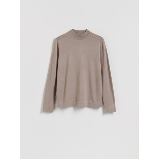 Reserved - Sweter z wiskozą - beżowy ze sklepu Reserved w kategorii Swetry męskie - zdjęcie 186187977