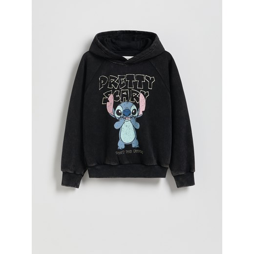 Reserved - Bluza Lilo i Stitch - czarny ze sklepu Reserved w kategorii Bluzy dziewczęce - zdjęcie 186188688