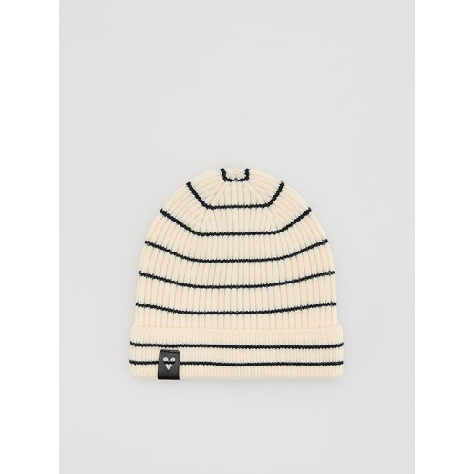 Reserved - Dzianinowa czapka w paski - złamana biel ze sklepu Reserved w kategorii Czapki dziecięce - zdjęcie 186190115
