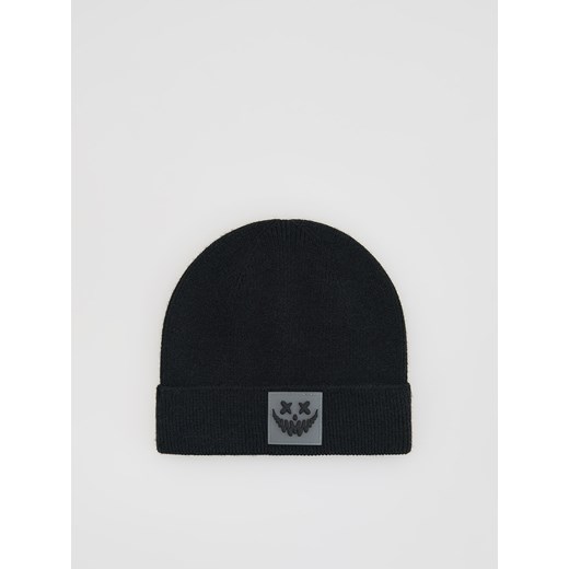 Reserved - Czapka z naszywką - czarny ze sklepu Reserved w kategorii Czapki dziecięce - zdjęcie 186190318