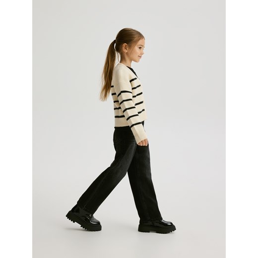 Reserved - Dzianinowy kardigan z wiskozą - wielobarwny Reserved 122 (6-7 lat) Reserved