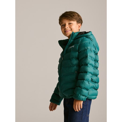 Reserved - Pikowana kurtka z kapturem - morski ze sklepu Reserved w kategorii Kurtki chłopięce - zdjęcie 186190517