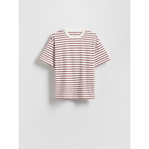 Reserved - Bawełniany t-shirt w paski - wielobarwny ze sklepu Reserved w kategorii Bluzki damskie - zdjęcie 186190957