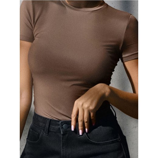 Sinsay - Bluzka - brązowy Sinsay S Sinsay