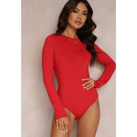 Czerwone Body Glorya ze sklepu renee.pl w kategorii Body damskie - zdjęcie 186192745