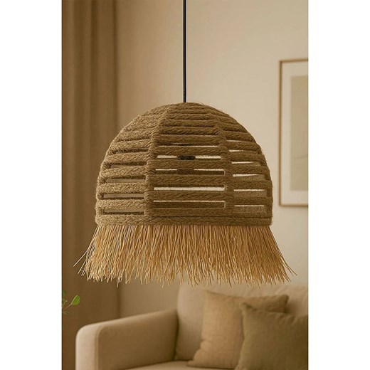 ABERTO DESIGN Lampa wisząca w kolorze beżowym - wys. 70 x Ø 30 cm ze sklepu Limango Polska w kategorii Oświetlenie - zdjęcie 186192875
