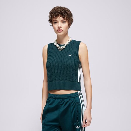 ADIDAS BEZRĘKAWNIK KNITTED VEST ze sklepu Sizeer w kategorii Kamizelki damskie - zdjęcie 186193288
