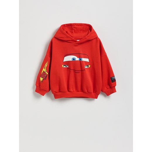 Reserved - Bluza Auta - czerwony ze sklepu Reserved w kategorii Bluzy chłopięce - zdjęcie 186193329