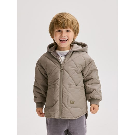 Reserved - Kurtka z kapturem - beżowy ze sklepu Reserved w kategorii Kurtki chłopięce - zdjęcie 186194818