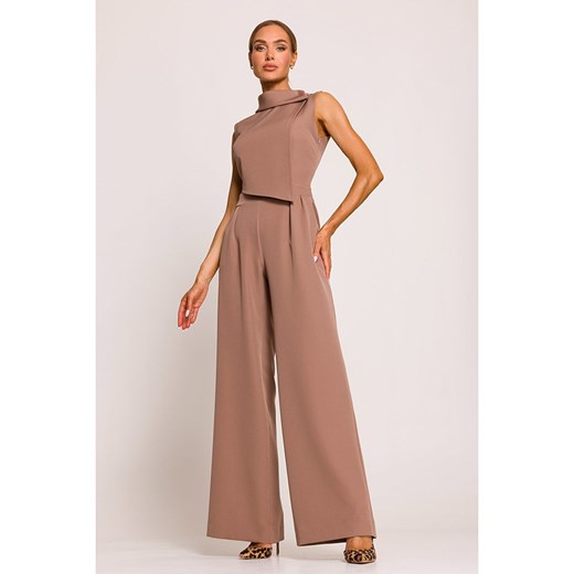 made of emotion Kombinezon w kolorze jasnobrązowym M wyprzedaż Limango Polska