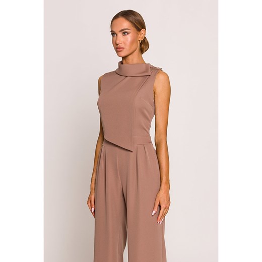 made of emotion Kombinezon w kolorze jasnobrązowym M okazja Limango Polska