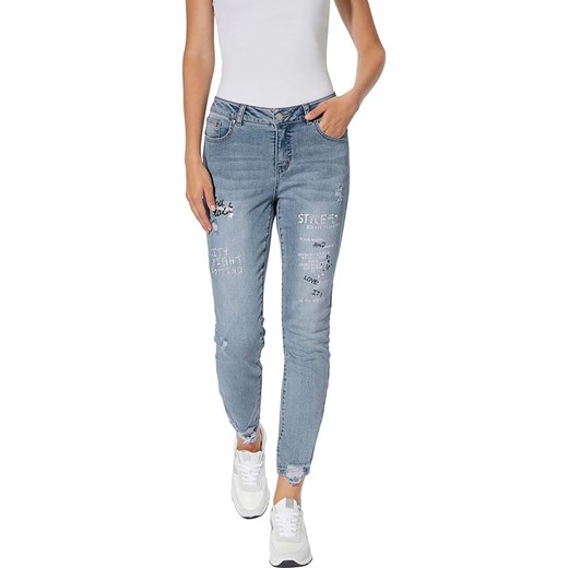 Heine Dżinsy - Slim fit - w kolorze błękitnym ze sklepu Limango Polska w kategorii Jeansy damskie - zdjęcie 186195398