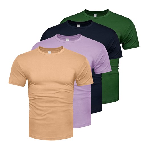 T-shirt męski premium komplet zestaw 4sztuki Recea ze sklepu Recea.pl w kategorii T-shirty męskie - zdjęcie 186195895