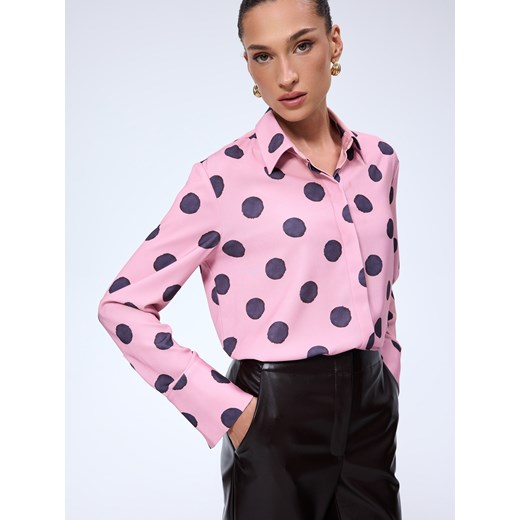 Mohito - Koszula w grochy - różowy ze sklepu Mohito w kategorii Koszule damskie - zdjęcie 186196138