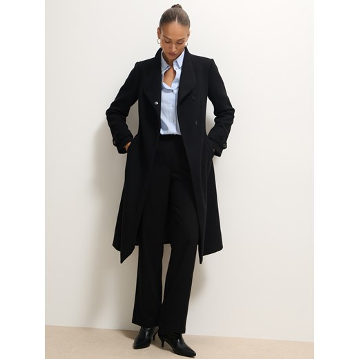 Mohito - Płaszcz z wełną - czarny ze sklepu Mohito w kategorii Płaszcze damskie - zdjęcie 186196355
