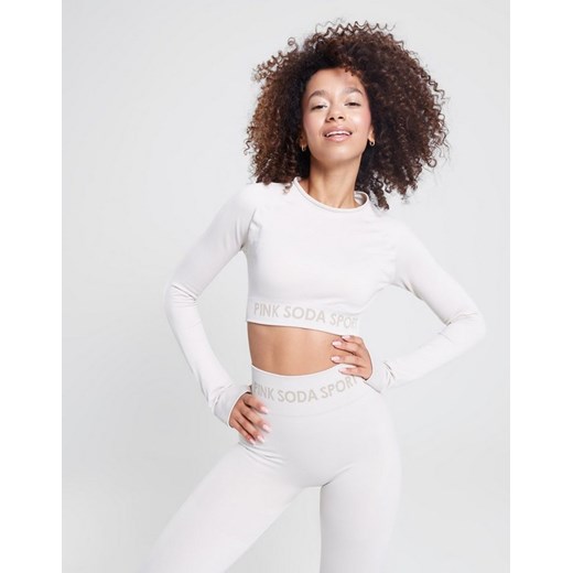 PINK SODA TOP LOGO SMLS LS PMST ze sklepu JD Sports  w kategorii Bluzki damskie - zdjęcie 186196835