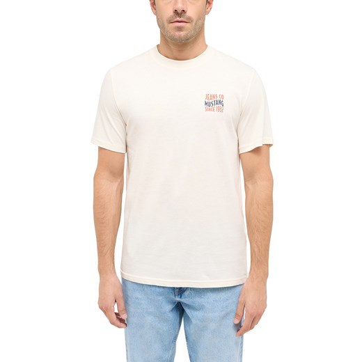 Męski T-Shirt Mustang Style Austin Whisper White 1016267 2013 ze sklepu YouNeedit.pl w kategorii T-shirty męskie - zdjęcie 186196985