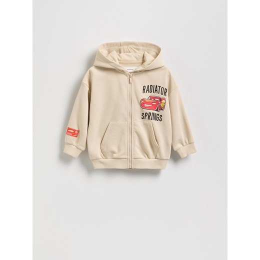 Reserved - Bluza Auta - beżowy ze sklepu Reserved w kategorii Bluzy dziewczęce - zdjęcie 186197098
