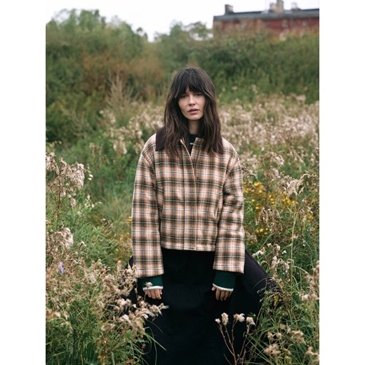 Reserved - Kurtka shacket z kołnierzykiem - wielobarwny ze sklepu Reserved w kategorii Kurtki damskie - zdjęcie 186197608