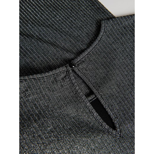 Reserved - Kombinezon z metaliczną nitką - ciemnoszary Reserved 158 (12 lat) Reserved