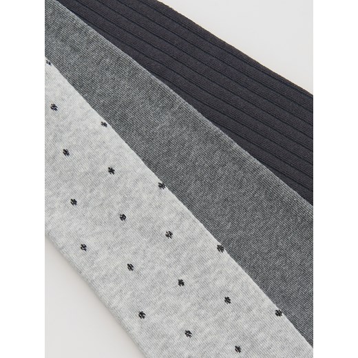 Reserved - Bawełniane rajstopy 3 pack - ciemnoszary Reserved 134/140 (8-9 lat) Reserved