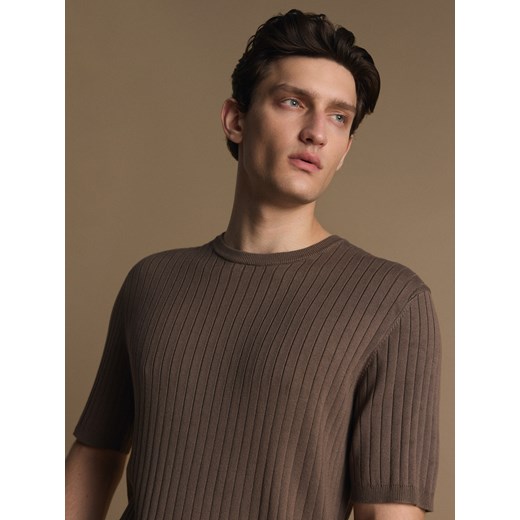 Reserved - T-shirt z dodatkiem CIRCULOSE® - oliwkowy ze sklepu Reserved w kategorii T-shirty męskie - zdjęcie 186198018