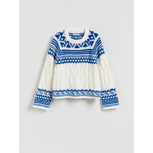 Reserved - Sweter z nordyckim wzorem - wielobarwny ze sklepu Reserved w kategorii Swetry damskie - zdjęcie 186198175