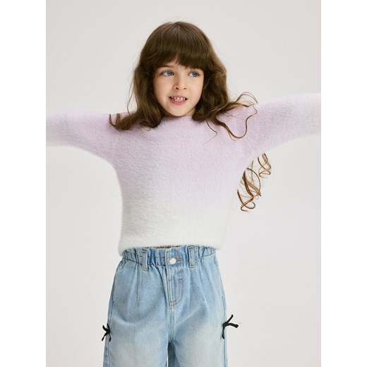 Reserved - Sweter z efektem ombre - fioletowy - id: 758FH-48X - marki Reserved - 186198748 Reserved - Sweter z efektem ombre - fioletowy ze sklepu Reserved w kategorii Swetry dziewczęce - zdjęcie 186198748
