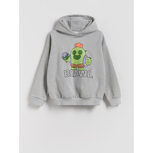 Reserved - Bluza Brawl Stars - jasnoszary ze sklepu Reserved w kategorii Bluzy chłopięce - zdjęcie 186198987