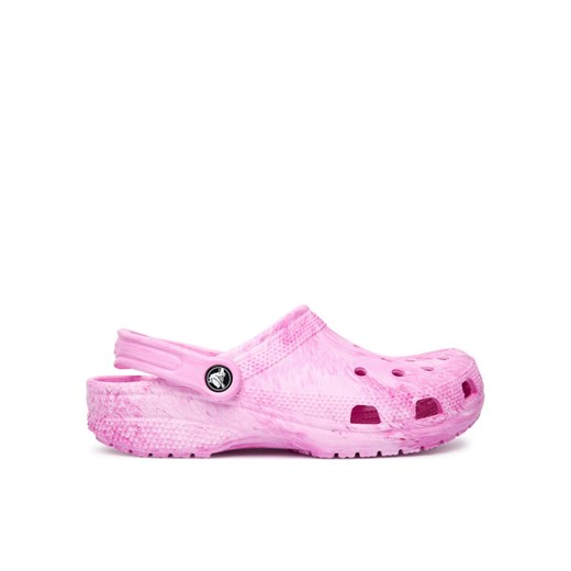 Klapki Crocs Classic Watercolor Marbled Clog 211583 Różowy ze sklepu eobuwie.pl w kategorii Klapki damskie - zdjęcie 186199795