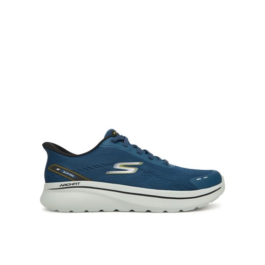 Sneakersy Skechers Go Walk Arch Fit N-Joy 217075 NVY Granatowy ze sklepu eobuwie.pl w kategorii Buty sportowe męskie - zdjęcie 186199827
