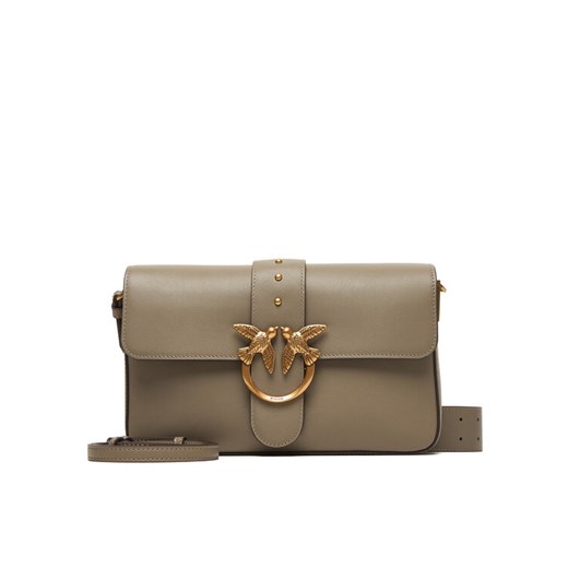 Torebka PINKO Love One Classic Slouchy Fl Al 25-26 PLTT 104524 A0QO Szary ze sklepu eobuwie.pl w kategorii Listonoszki - zdjęcie 186199849