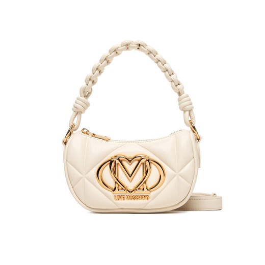 Torebka LOVE MOSCHINO JC4189PP0NLC0110 Écru ze sklepu eobuwie.pl w kategorii Listonoszki - zdjęcie 186199889