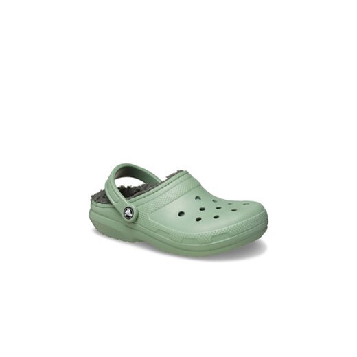 Klapki Crocs Classic Lined Clog 203591 Zielony Crocs 41_42 eobuwie.pl