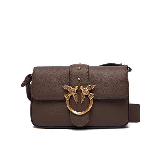 PINKO Torebka Love One Mini Slouchy Fl Al 25-26 104340 A2OX Bordowy ze sklepu MODIVO w kategorii Listonoszki - zdjęcie 186200596