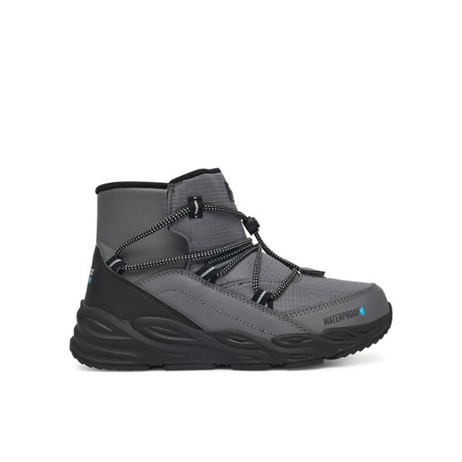 Skechers Śniegowce Turbo Tread 406385L CCBK Szary ze sklepu MODIVO w kategorii Buty zimowe dziecięce - zdjęcie 186200666