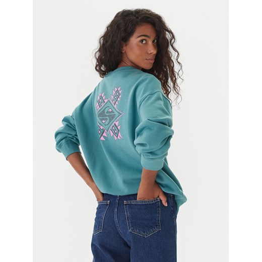 Quiksilver Bluza EQWFT03188 Zielony Oversize ze sklepu MODIVO w kategorii Bluzy damskie - zdjęcie 186200677