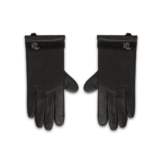 LAUREN RALPH LAUREN Rękawiczki 454927240001 Czarny ze sklepu MODIVO w kategorii Rękawiczki damskie - zdjęcie 186200716