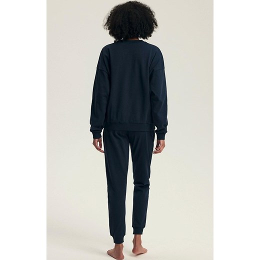 Henderson długa piżama damska granatowa Delancy 43705, Kolor granatowy, Rozmiar S, Henderson ze sklepu Primodo w kategorii Piżamy damskie - zdjęcie 186202158