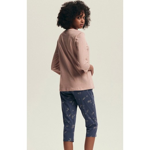 Henderson bawełniana piżama damska 3/4 Delanie 43699-30X, Kolor różowo-niebieski, Rozmiar S, Henderson ze sklepu Primodo w kategorii Piżamy damskie - zdjęcie 186202175