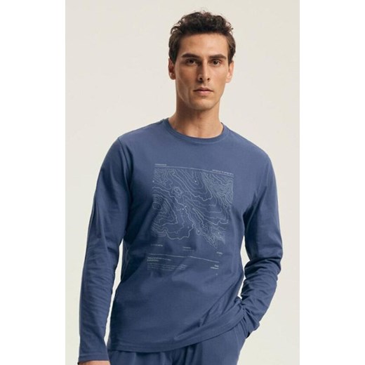 Henderson bawełniana piżama męska niebieska Local 43464, Kolor niebieski, Rozmiar M, Henderson ze sklepu Primodo w kategorii Piżamy męskie - zdjęcie 186202179