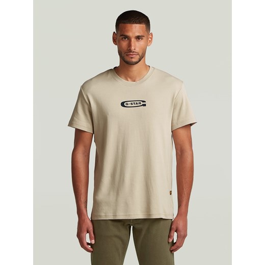 G-Star Koszulka w kolorze beżowym - id: 17581891 - marki G-Star - 186202859 G-Star Koszulka w kolorze beżowym ze sklepu Limango Polska w kategorii T-shirty męskie - zdjęcie 186202859