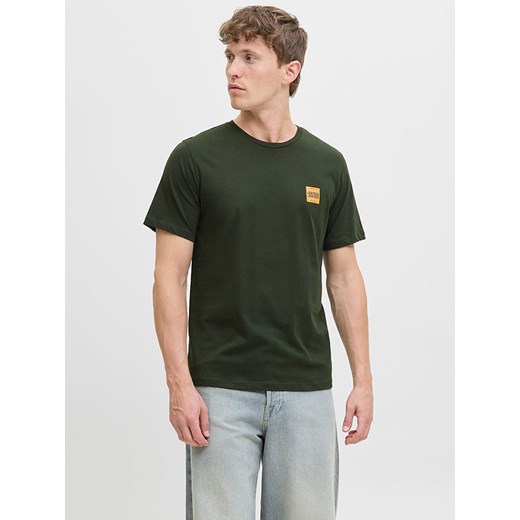 Jack &amp; Jones Koszulka w kolorze ciemnozielonym ze sklepu Limango Polska w kategorii T-shirty męskie - zdjęcie 186203039