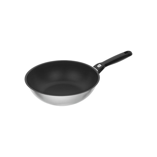 Ballarini Patelnia wok &quot;Pesaro&quot; w kolorze srebrno-czarnym - Ø 28 cm ze sklepu Limango Polska w kategorii Garnki - zdjęcie 186203256