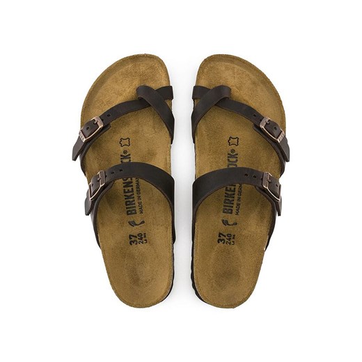Birkenstock Skórzane japonki "Mayari" w kolorze czarnym 38 Limango Polska okazyjna cena